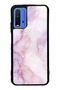 Xiaomi Redmi 9t Lavender Rose Marble Design Glossy Phone Case