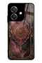 Oppo A3 Rosewood Ottoman Medallion Design Glossy Phone Case