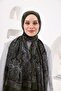 Petra Circular Ethnic Pattern Shawl - Dark Khaki Gray - 5