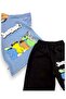 Baby Boy Summer Dinosaur Printed 6-9-12-18-24 Months T-Shirt Shorts 2-Piece Set - 5