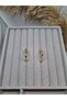 Geometric Design Black & Gold Earrings - 3