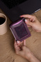 Viral Genuine Leather Mini Wallet and Card Holder with Money Compartment and Snap Closure, Unisex, Capacity for 5 Cards - 4