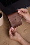 Viral Genuine Leather Mini Wallet and Card Holder with Money Compartment and Snap Closure, Unisex, Capacity for 5 Cards
