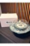 Porser Velour Green Fulya Footed Presentation Set 8 Piece Porcelain Cake Serving Set - 3