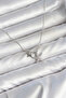 Brass Silver Color Minimal Star Model Women's Necklace