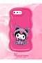 iPhone 7 Plus Compatible Case with Camera Protector Red Silicone Couple Phone Case Kuromi Pattern - 2