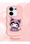 Tecno Camon 20 Pro 4g Compatible Case with Camera Protection Pink Silicone Couple Phone Case Kuromi Pattern - 2