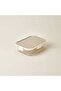 Kitchen Borosilicate Glass Storage Container with Locking Lid - Transparent / Gray - 1520 ml - 2
