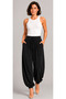 Women's Modal Fabric Shalwar Cut High Waist Pocketed Elastic Cuffed Loose Trousers Style Sweatpants