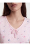 V-Neck Floral Women's Pajama Set (S6) - 2