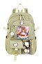 Korean Kawaii Style School Backpack, Daily Backpack Thermal Lunch Bag and Pencil Case Khaki 26700 - 5