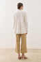 Ribbed Cotton Shirt Ecru - 7