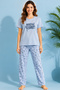 Girls Printed Pyjama Set Short Sleeve