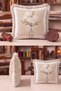 Floral Bouquet Modern Fringed Pillowcase - Natural Floral Beige Cream Mink Tassel Throw Pillow Cover - 6