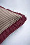 Striped Living Room Decor Stylish Fringed Pillowcase - Classic Bohemian Modern Tassel Throw Pillow Cover - 8