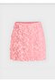 3D Rose Detail Mini Swan Skirt - 2