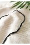 Men's steel chain necklace black color 3mm - 3