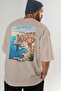 Dubrovnik Croatia 2 Beige Oversize Country City Back Printed Unisex T-Shirt 100% Cotton Premium - 7