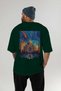 Taj Mahal India Green Oversize Country City Back Printed Unisex T-Shirt 100% Cotton Premium - 5