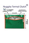 Thermal Insulated Waterproof Pilsa Beach Clutch - Green (Orange Detail) - 2