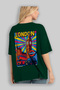 London England Green Oversize Country City Back Printed Unisex T-Shirt 100% Cotton Premium - 4
