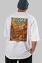 Rome Italy 2 White Oversize Country City Back Printed Unisex T-Shirt 100% Cotton Premium - 6