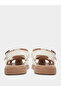 Girls Woven Strap Buckle Sandals - 4