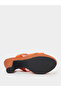 Orange Double Strap Platform Mules - 6