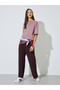 Pink Boxy Fit Round Neck T-Shirt - 2
