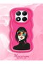 Redmi Note 14 Pro 4g Compatible Case Camera Protector Red Silicone Couple Phone Case Girl Pattern - 2