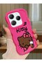Infinix Hot 40 Compatible Case Camera Protector Red Silicone Couple Phone Case Kitty Pattern