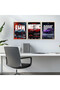 BMW Mustang Viper Posters 40x60 cm With Outer Frame Set of 3 - 2