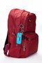 Unisex Claret Red Backpack Clinkır Laptop Compartment Crinkle Waterproof Travel School Bag 40x30x15cm - 3