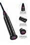 N91 II Turbo Charging Professional Badminton Racket with Full Cover – Black/Blue/Pink - 3