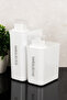 Set of 2 Self-Scale Detergent Boxes with Labels 3000 ml - 2200 ml Powder Detergent Liquid Detergent Label Scale Lid Detergent Container - 3