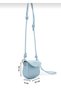 Women's Mini Size Adjustable Strap Knot Detail Shoulder and Crossbody Bag Baby Blue (15*13 cm) - 2