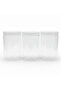 3-Piece Clear Plastic Storage Jar Set - 750 ml - 8.5 × 14 cm