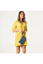 Convertible 2-in-1 Denim Clutch Handbag and Striped Shopping Shoulder Bag - 5
