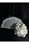 Three-Dimensional Floral Bridal Fan Bridal Bag and Bridal Fan - 2
