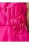 Girls Pink A-Line Knee-Length Dress - 3