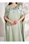 Women'S Embellished Round Neck Batwing Sleeve Maxi Dress - 5