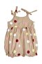 100% Cotton Polka Dot Summer Baby Girl Jumpsuit with Straps - 2