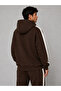 Men's Striped Hooded Sweatshirt with Pockets - 3
