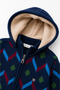 Boy's Removable Hooded Inside Velsoft Winter Knitwear Thick Cardigan 23202 - 5