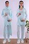 Long Robe Maternity Pajama Set with Hijab and Breastfeeding Feature Effortt - Turquoise