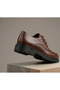 Genuine Perforated Leather Italian Style Lace-Up Lightweight Eva Sole Casual Men's Classic Dad Shoes Te0121 - 3
