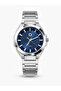 Orevellan Azure 42mm Blue Dial Steel Band Men's Quartz Wristwatch