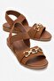 Single Buckle Ribbed Women's Sandals Taba
