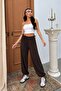 Women's Pants Loose Fit Elastic Cuffs Adjustable Waist Drawstring Thin Sandy Summer Jogger Baggy Pants