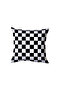 Black and White Square Patterned Pillow, Gift
